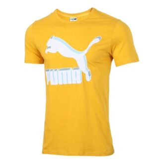 Koszulka z krótkim rękawem Classics Logo Sport Męska Żółta