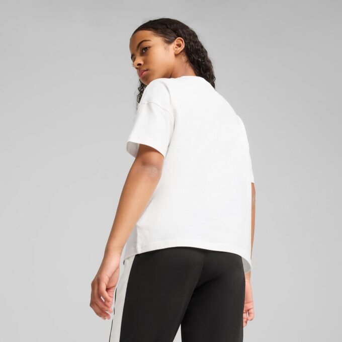 Koszulka z krótkim rękawem dla dużych dzieci z kolekcji Wardrobe Essentials Koszulka z krótkim rękawem dla dużych dzieci z kolekcji Wardrobe Essentials