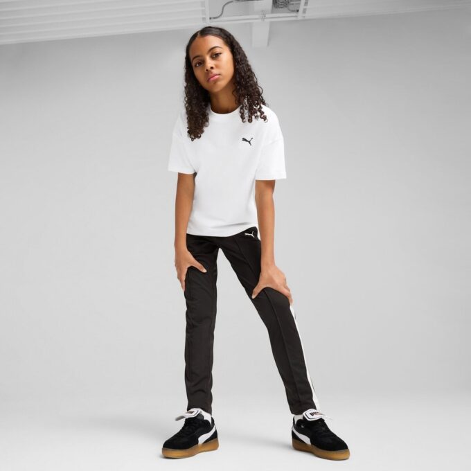 Koszulka z krótkim rękawem dla dużych dzieci z kolekcji Wardrobe Essentials Koszulka z krótkim rękawem dla dużych dzieci z kolekcji Wardrobe Essentials