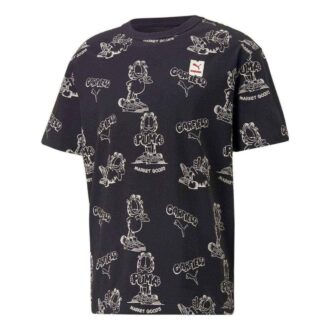 Koszulka z nadrukiem PUMA x GARFIELD „Czarna”