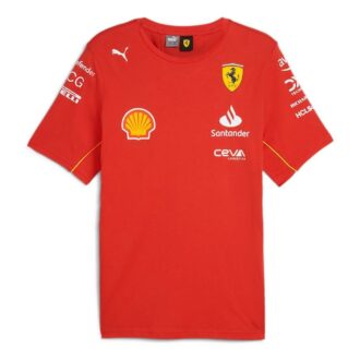 Koszulka zespołu Scuderia Ferrari w kolorze czerwonym