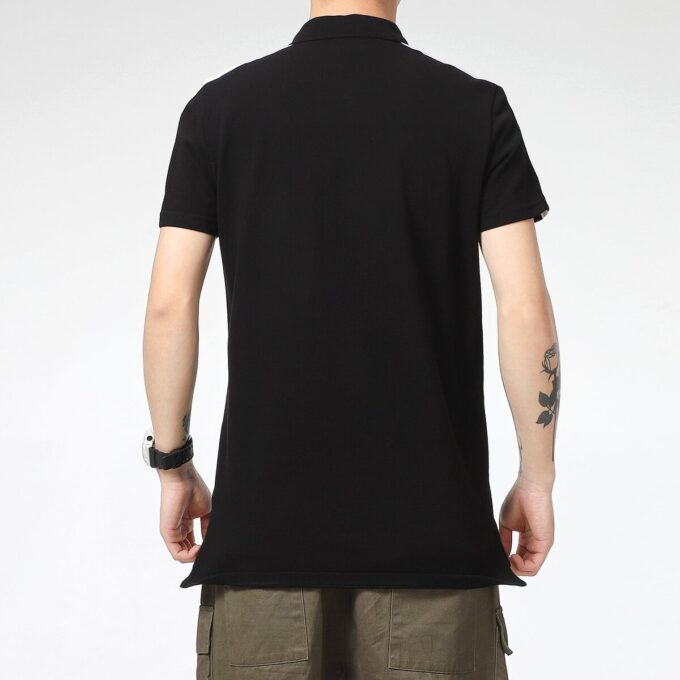 Kultowa koszulka polo T7 „Czarno-biała”