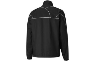 Kurtka do biegania Sportswear Fit z długim rękawem i logo marki w kolorze czarnym
