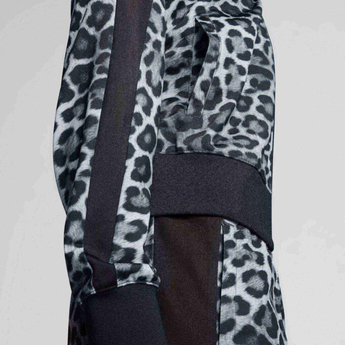 Kurtka dresowa damska T7 Leopard Luxe z nadrukiem zwierzęcym