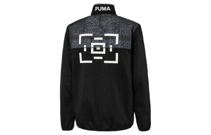 Kurtka dresowa PUMA x Les Benjamins „Czarno-biało-szara”