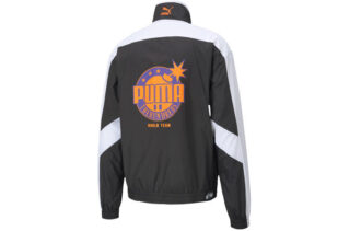Kurtka dresowa PUMA x The Hundreds „Czarno-biało-pomarańczowa”