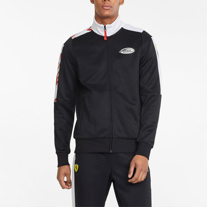 Kurtka Ferrari Race T7 Track Jacket „Czarna”