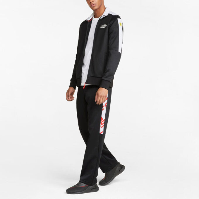 Kurtka Ferrari Race T7 Track Jacket „Czarna”