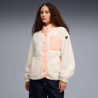 Kurtka polarowa damska typu sherpa