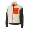 Kurtka polarowa PUMA x Attempt Sherpa w kolorze beżowo-czarno-pomarańczowym