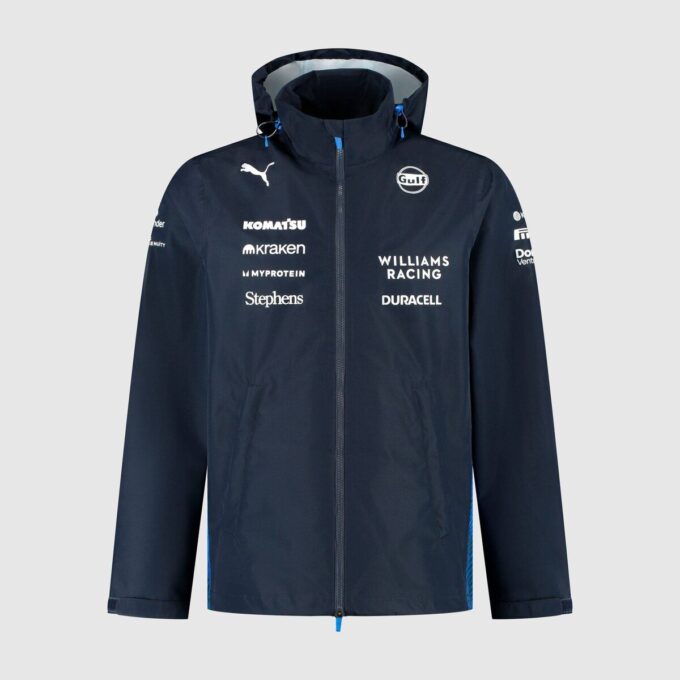 Kurtka przeciwdeszczowa Williams Racing 2025 Replica Men Kurtka przeciwdeszczowa Williams Racing 2025 Replica Men