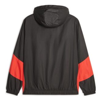 Kurtka przedmeczowa Milan Ac Woven w kolorze czarno-czerwonym