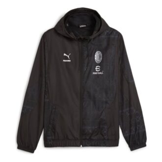 Kurtka przedmeczowa PUMA x AC MILAN PLEASURES Football w kolorze czarnym