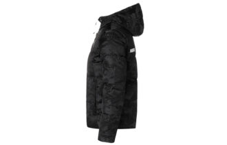 Kurtka puchowa Camo „Czarno-biała”