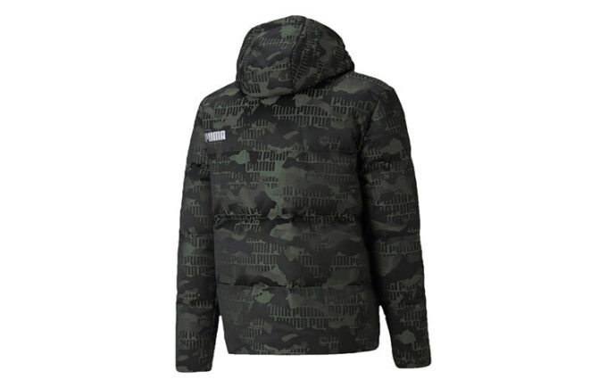 Kurtka puchowa Camo „Zielona Biała”