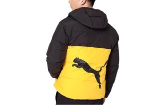 Kurtka puchowa Logo Puffer „Żółta”