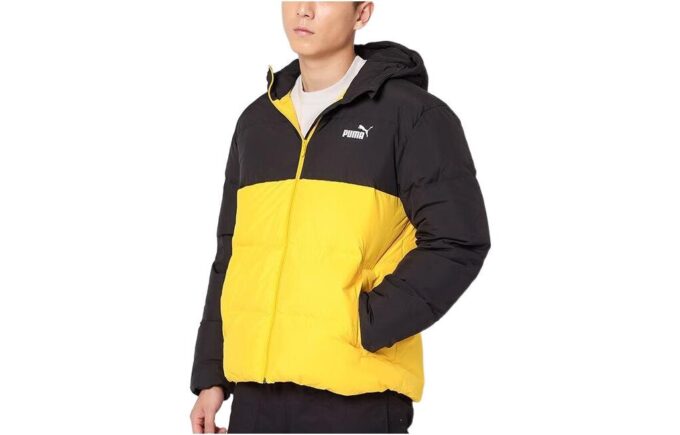 Kurtka puchowa Logo Puffer „Żółta”