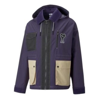 Kurtka PUMA x Ami „Fioletowa”