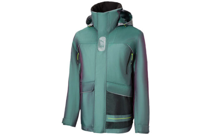 Kurtka PUMA x Helly Hansen Tech Stormcell w kolorze zielono-czarnym