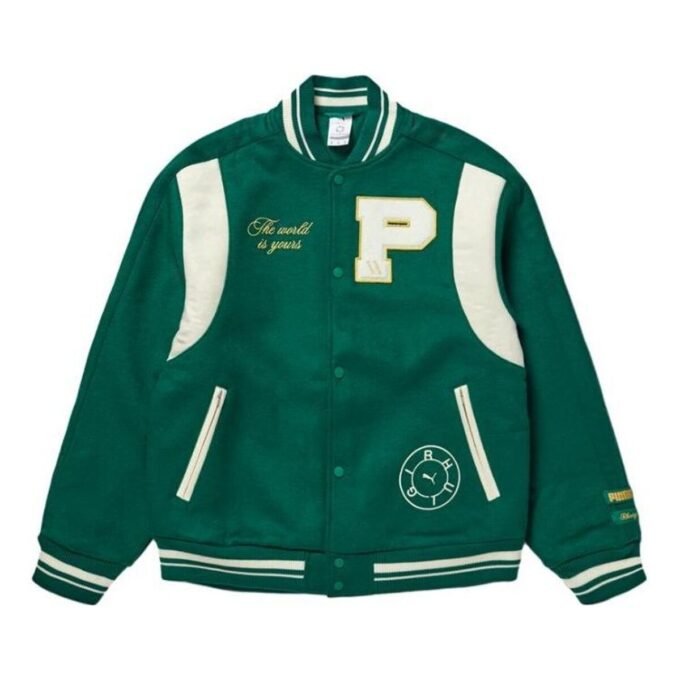 Kurtka PUMA x RHUIGI Varsity „Zielona”