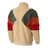 Kurtka Retro Block Sherpa „Brązowo-Czerwono-Zielona”