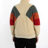 Kurtka Retro Block Sherpa „Brązowo-Czerwono-Zielona”