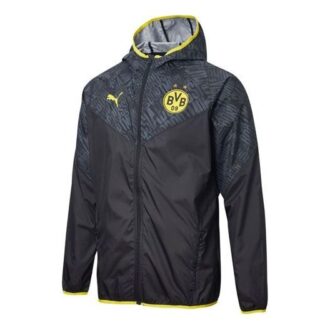 Kurtka rozgrzewkowa Borussia Dortmund „Czarna”