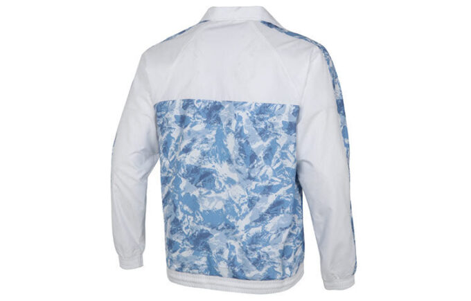 Kurtka sportowa Mountain Aop Windbreaker Woven z logo w kolorze białym