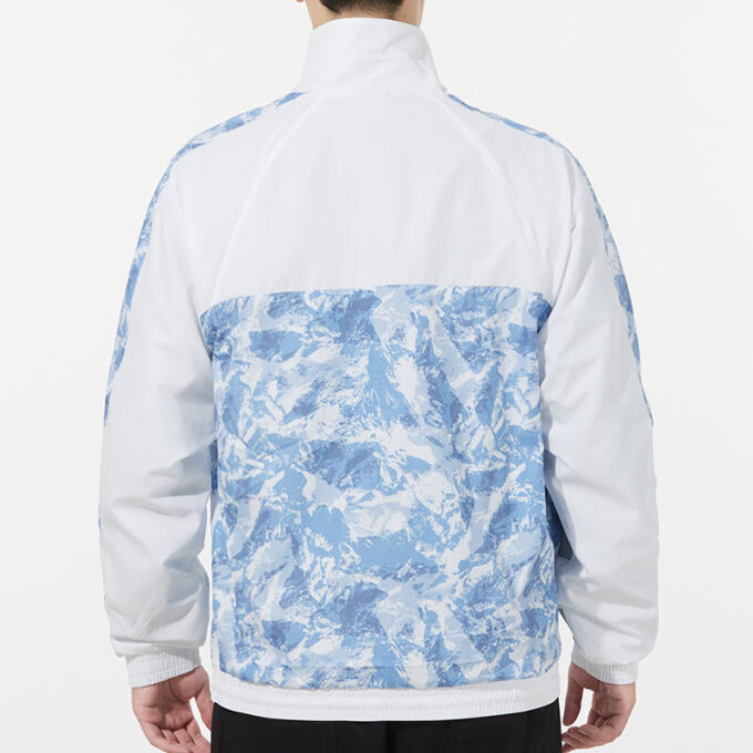 Kurtka sportowa Mountain Aop Windbreaker Woven z logo w kolorze białym