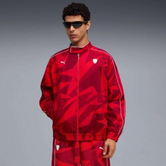 Kurtka sportowa męska Scuderia Ferrari HP 20 lat w kolorze czerwonym T7 Kurtka sportowa męska Scuderia Ferrari HP 20 lat w kolorze czerwonym T7