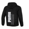 Kurtka wiatroszczelna do biegania Athleisure Casual Sports Woven w kolorze czarnym