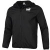 Kurtka wiatroszczelna do biegania Athleisure Casual Sports Woven w kolorze czarnym
