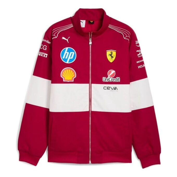 Kurtka wyścigowa PUMA x Scuderia Ferrari „Dark Cherry”