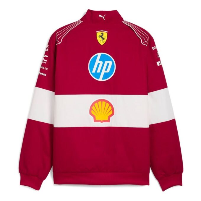 Kurtka wyścigowa PUMA x Scuderia Ferrari „Dark Cherry”