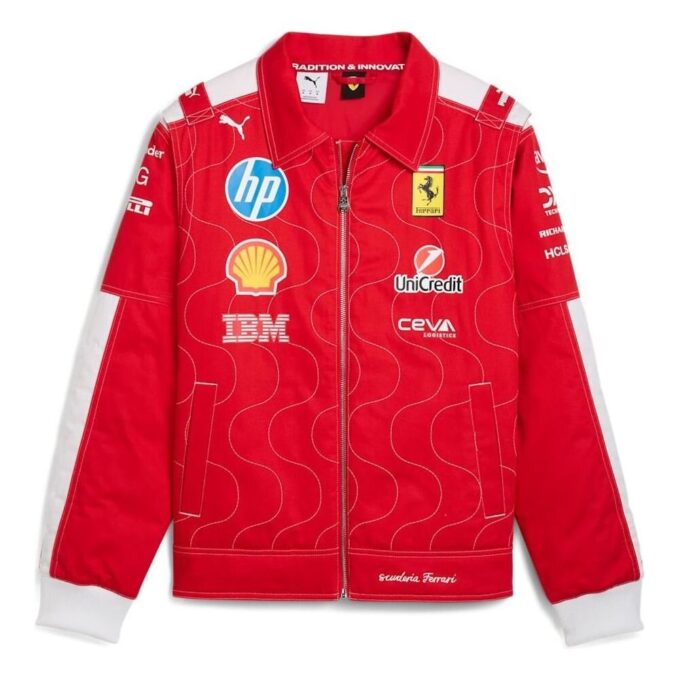 Kurtka wyścigowa PUMA x Scuderia Ferrari Monza „Rosso Corsa”