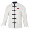 limitowana kurtka CNY Yott Stand Collar z logo w kolorze białym