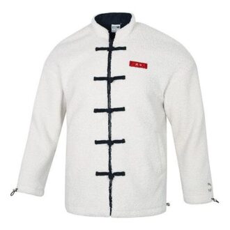 limitowana kurtka CNY Yott Stand Collar z logo w kolorze białym