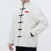 limitowana kurtka CNY Yott Stand Collar z logo w kolorze białym
