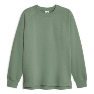 Luźna sportowa bluza typu pullover w kolorze zielonym