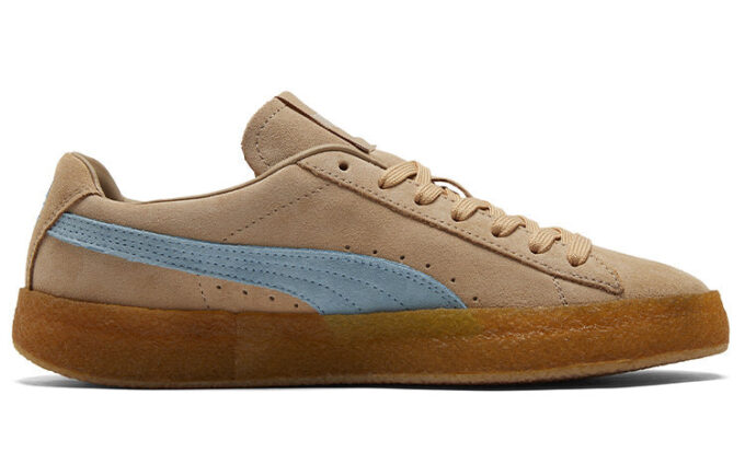 Maison Kitsune x Suede Crepe „Travertine Chambray Blue”
