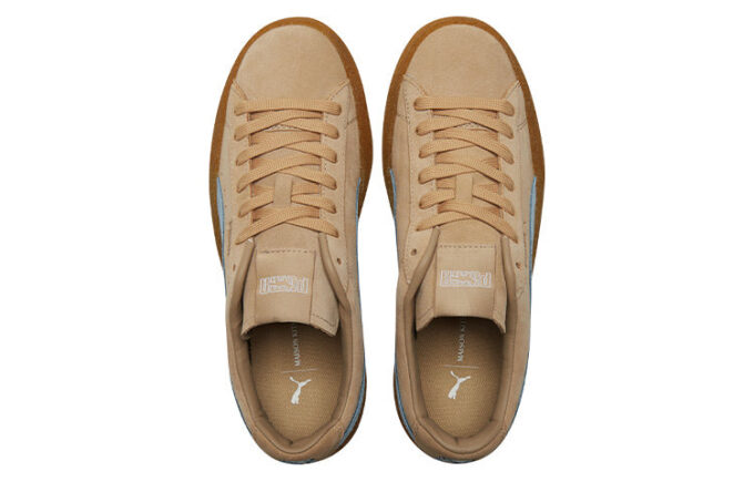 Maison Kitsune x Suede Crepe „Travertine Chambray Blue”