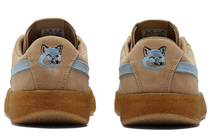 Maison Kitsune x Suede Crepe „Travertine Chambray Blue”