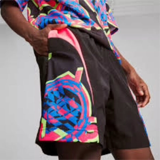 Manchester City FtblNrgy Woven Short „Black Multi-Color”