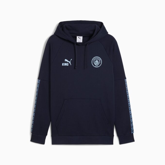 Manchester City KING Męska bluza piłkarska z kapturem Manchester City KING Męska bluza piłkarska z kapturem