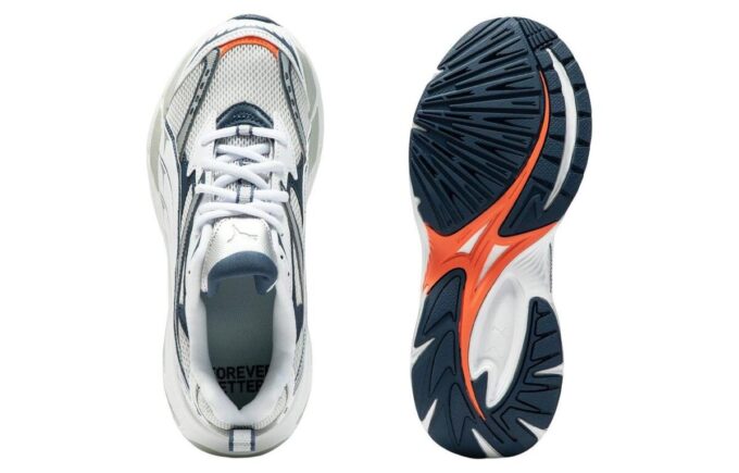 Morficzny „Feather Grey Inky Blue”
