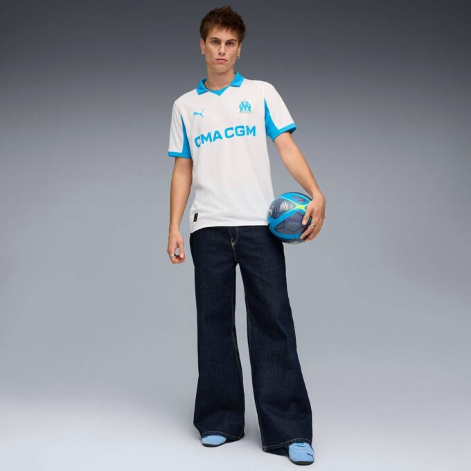 Męska koszulka piłkarska Olympique de Marseille 25/26 Home Męska koszulka piłkarska Olympique de Marseille 25/26 Home