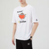 Męska koszulka sportowa PUMA Funny Printing z okrągłym dekoltem i krótkim rękawem w kolorze białym