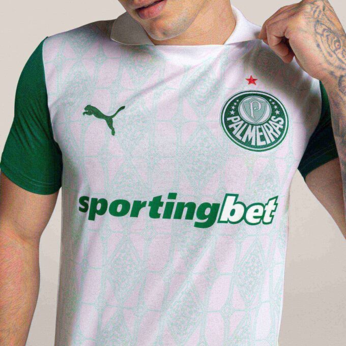 Męska wyjazdowa koszulka piłkarska SE Palmeiras Torcedor ’25