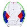 Męski sweter PUMA TFS Crew z okrągłym dekoltem w kolorze białym
