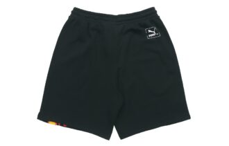Męskie, oddychające, dzianinowe szorty PUMA Casual, czarne